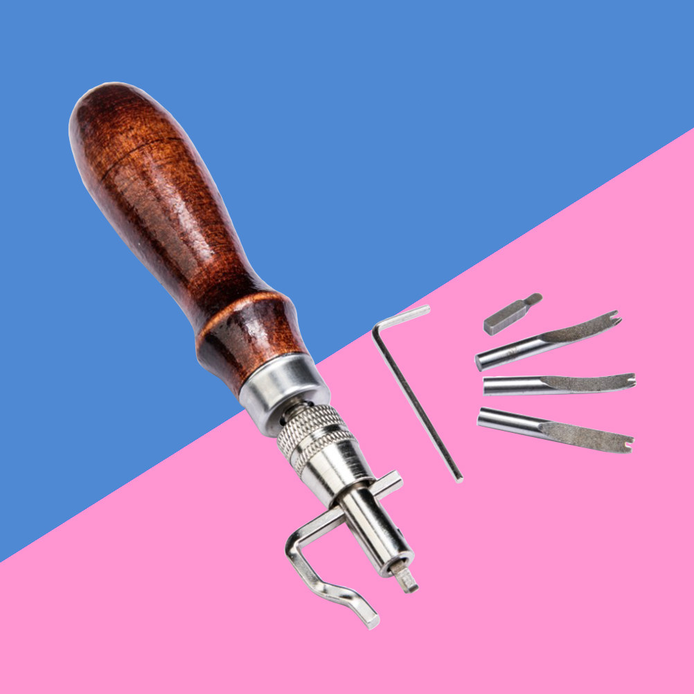 Groover Stitching Tool - 7종 공예 도구 세트: 스티칭, 홈
