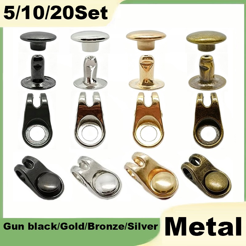 Rivet Setter Tool - 5/10/20개 세트 신발 레이스 훅(리벳 포함)