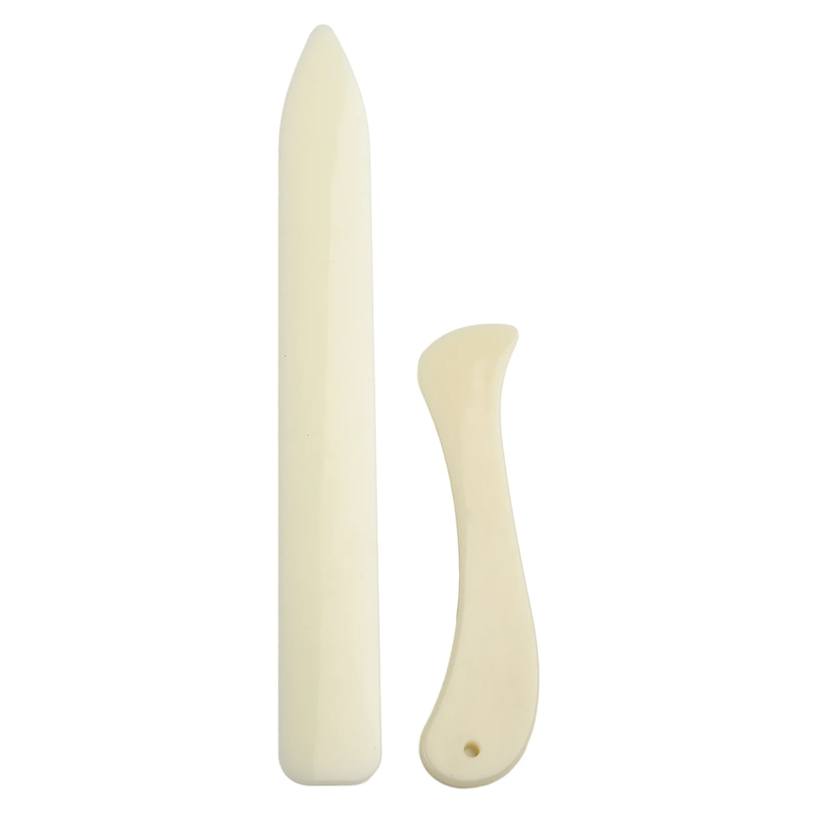 Bone Folder Tool - 2개입 가죽 공예용 뼈 접지기, 가죽