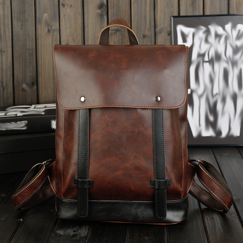 남성용 빈티지 가죽 백팩, 14인치 노트북 수납 가능, - Leather Work Rucksack Mens 리뷰 및 가격