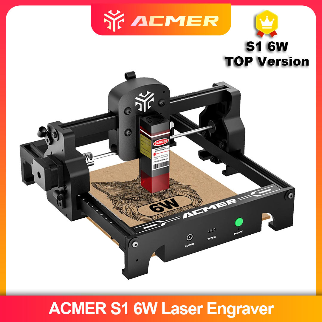 ACMER S1 2.5/3.5/6W 레이저 조각기 기계 - Leatherwork Machine 리뷰 및 가격